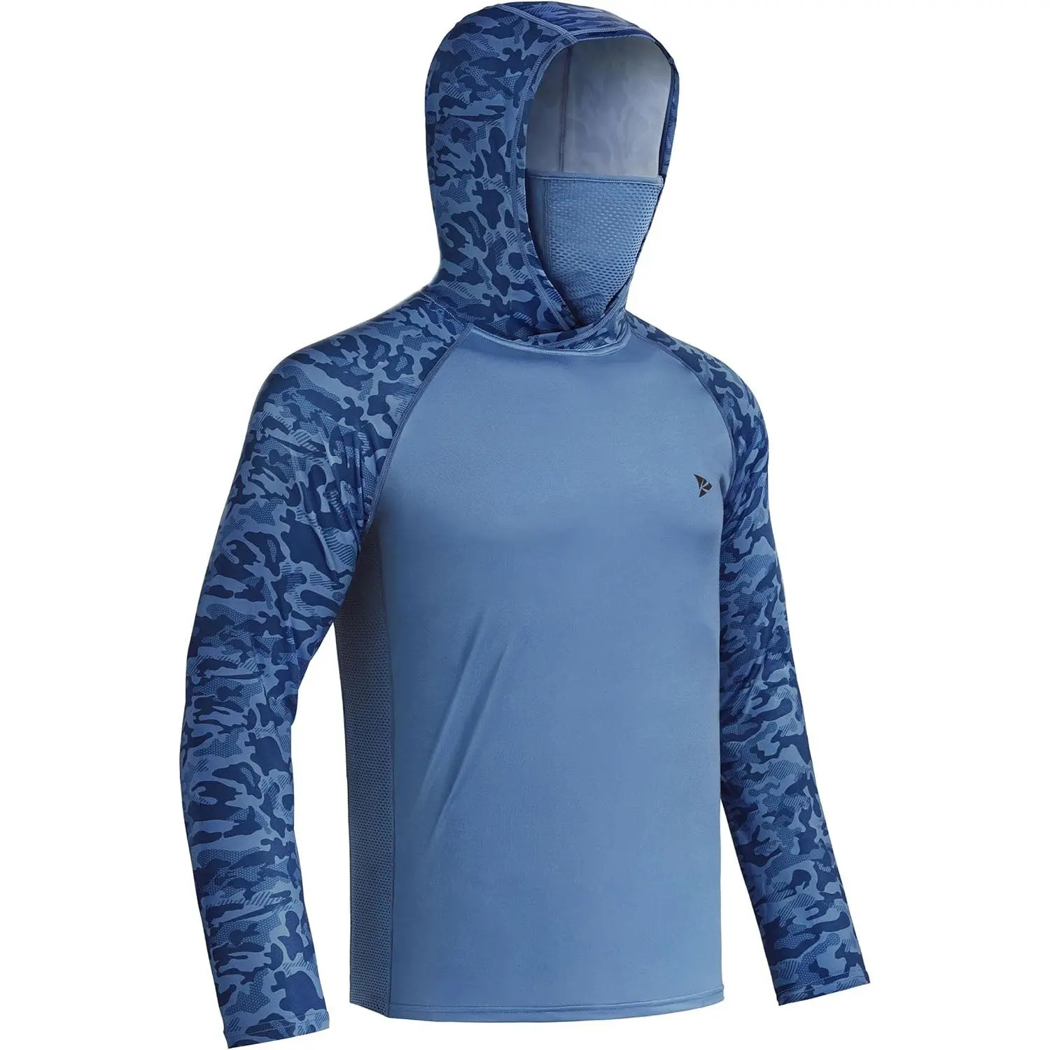 Men's Sun Protection Hoodie (with Face Mask/Neck Gaiter) — UPF 50+ UV Protection