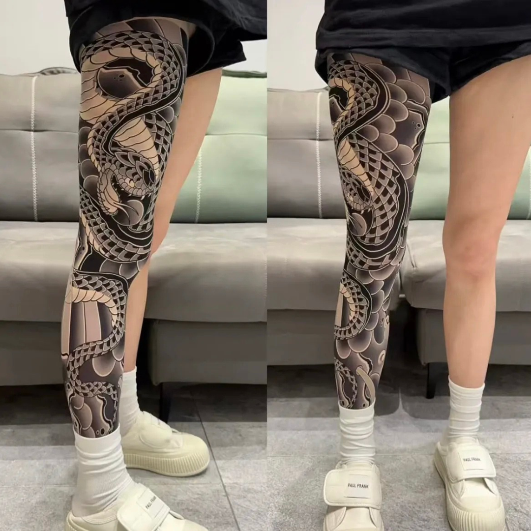 🎭 Invisible Tattoo Mesh Sleeve – Realistic Temporary Tattoo Cover UPF50+