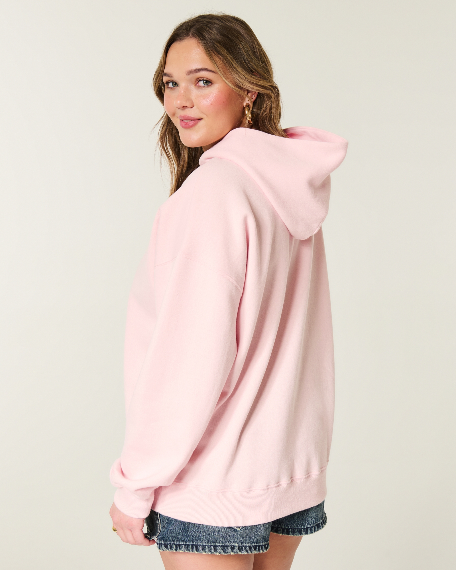 Hollister Feel Good Oversized Butterfly Graphic Hoodie