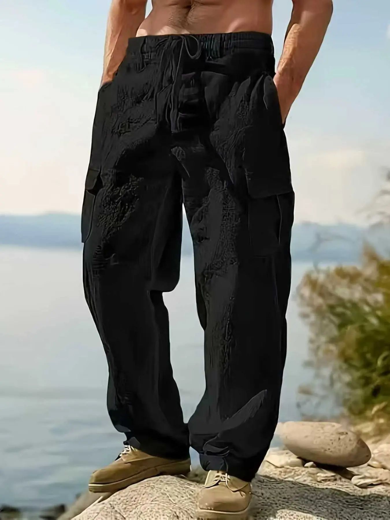 2026 Fashion Comfy Men's Linen Cargo Pants