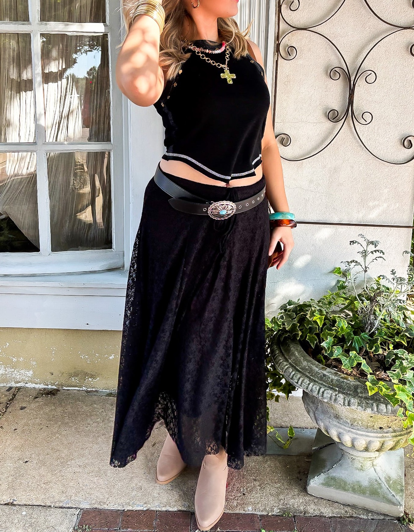 Lace Maxi Skirt