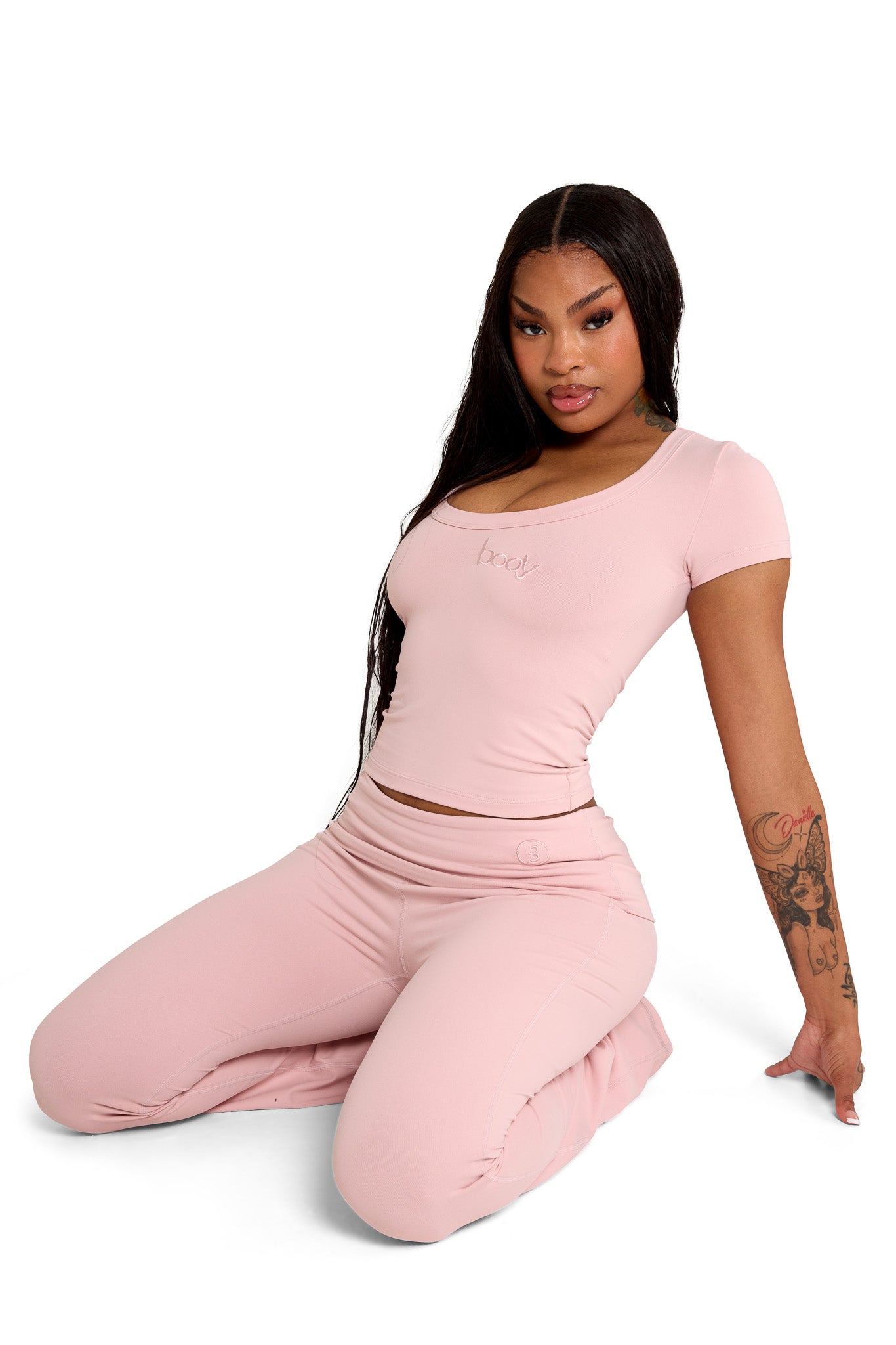 YOGA PANTS (BLUSH PINK)