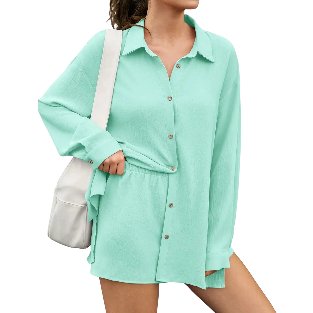 Women's Gauze Button-Down Set