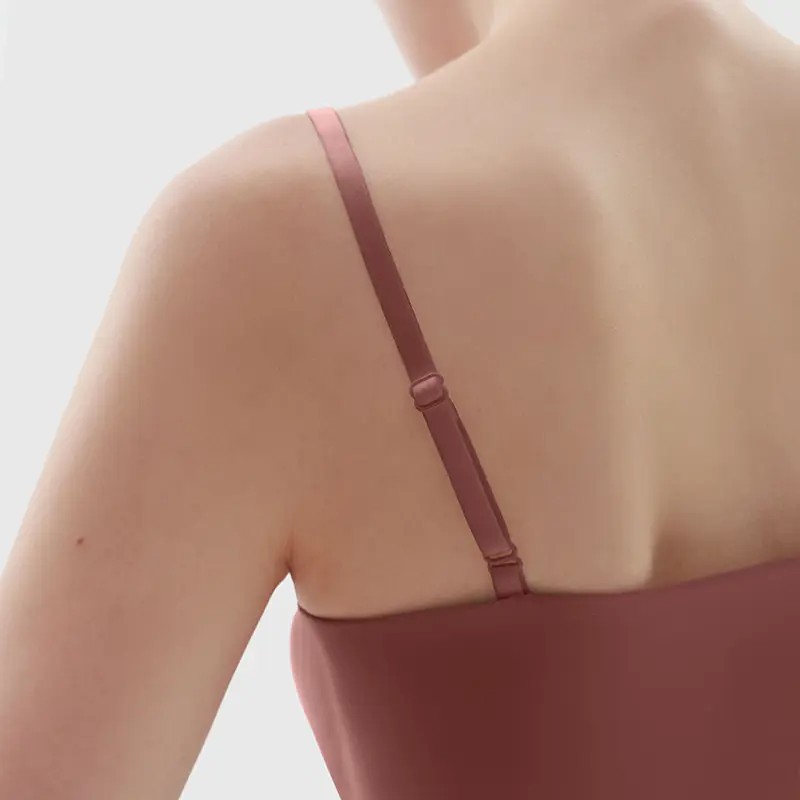 Spaghetti Strap Tank Top, Double Layer Not See-Through Cami, Buttery Soft Stretchy Top