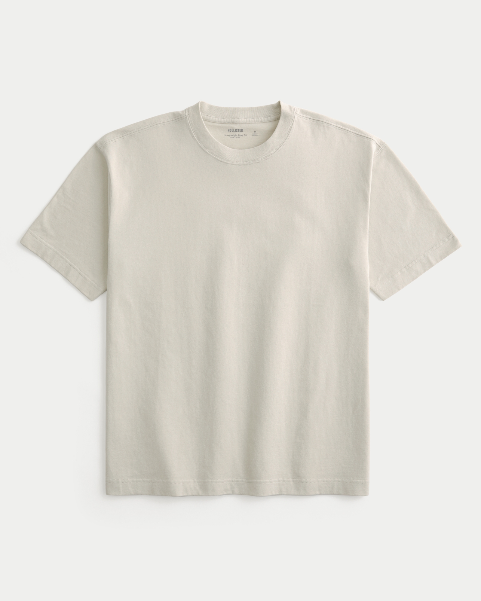 Boxy Heavyweight Washed Cotton Crew T-Shirt