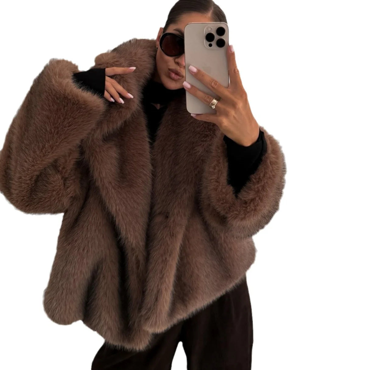 MELINA | Manteau Luxe En Fourrure