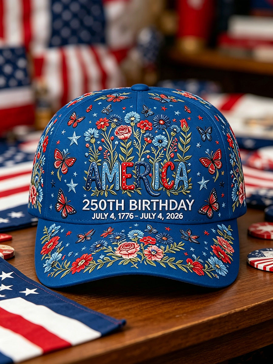 Unisex 250th Anniversary Floral Hat