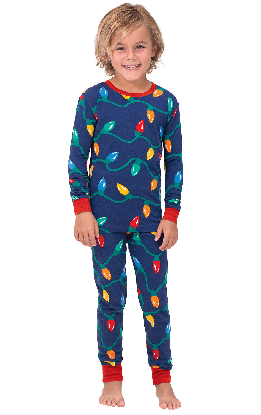 Christmas Lights Matching Family Pajamas