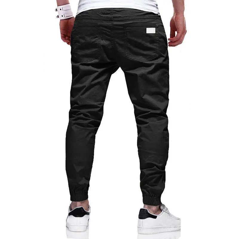 Men's Casual Joggers – Elastic Waistband with Drawstring