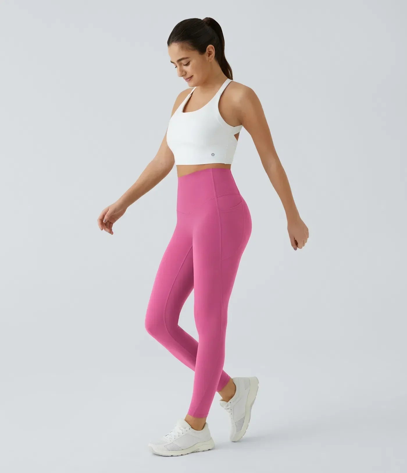 🔥High Waisted Waist Shaping Pocket Shaping Training Leggings