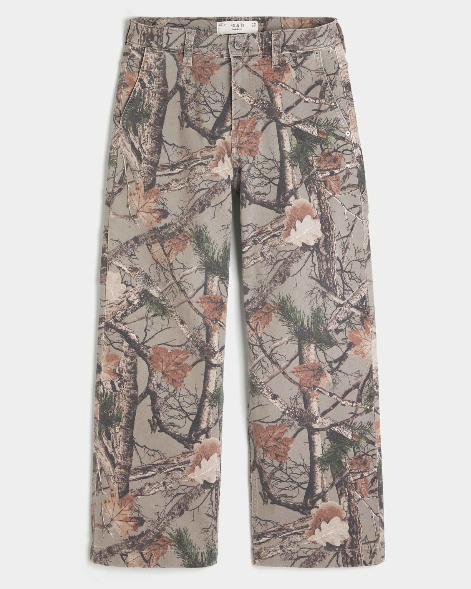 Dark Wash Logo Embroidery Super Baggy Jeans