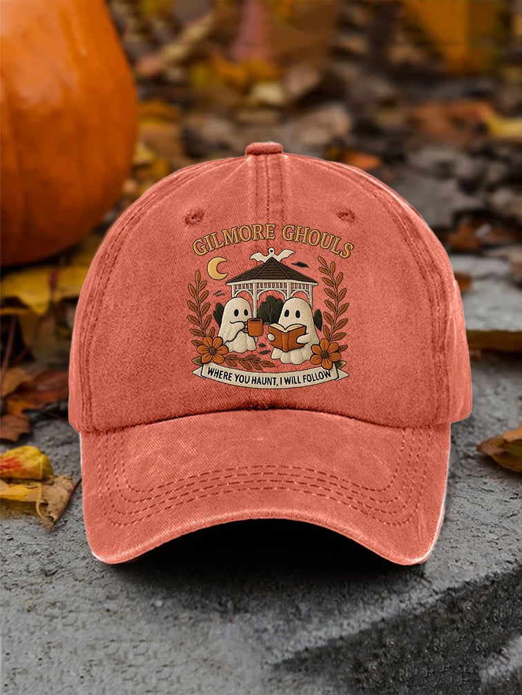🔥HOT SALE🔥Retro Fall Gilmore Ghouls Where You Haunt, I Will Follow Print Baseball Cap