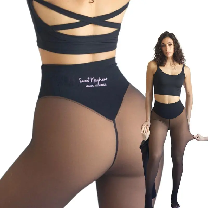 Slim-Fit Fleece Lined Leggings – Flatter Your Curves, Stay Warm