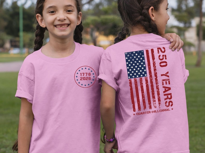 Kids USA 250th Anniversary Shirt, Distressed American Flag Tee, Patriotic Toddler Apparel