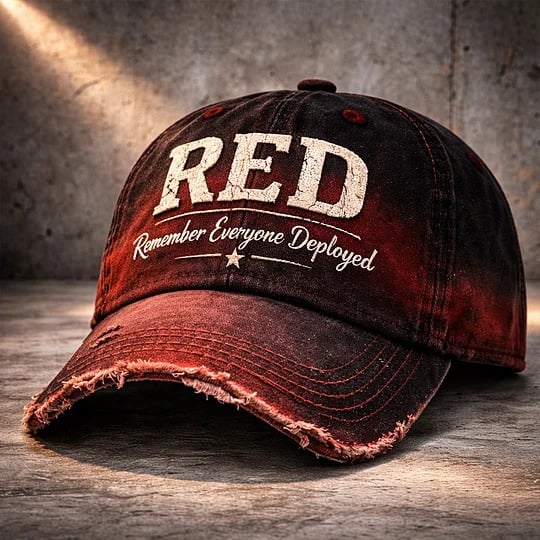 Red Friday Print Casual Hat (Unisex)