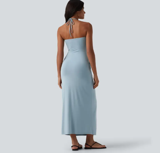 Elegant Halter Neck Maxi Dress – Effortless Style for Summer & Beyond