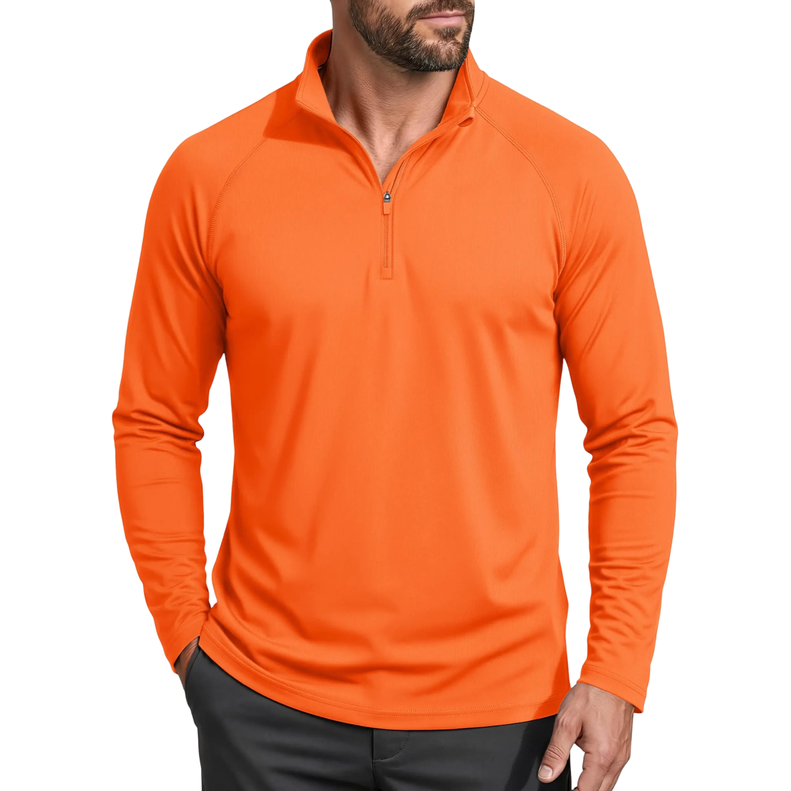 Men's 1/4 Zip Shirt UPF 50+ Quick Dry Lightweight Long Sleeve