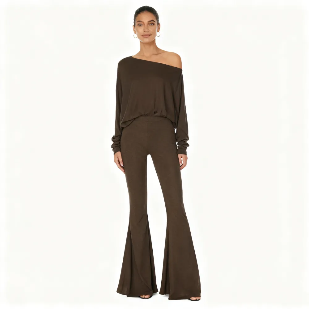 Women's Plain Two Piece Set