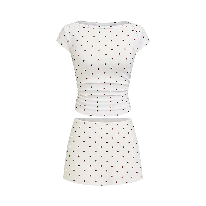 Women's Solid-Color Tank Top & Skirt Two-Piece Set