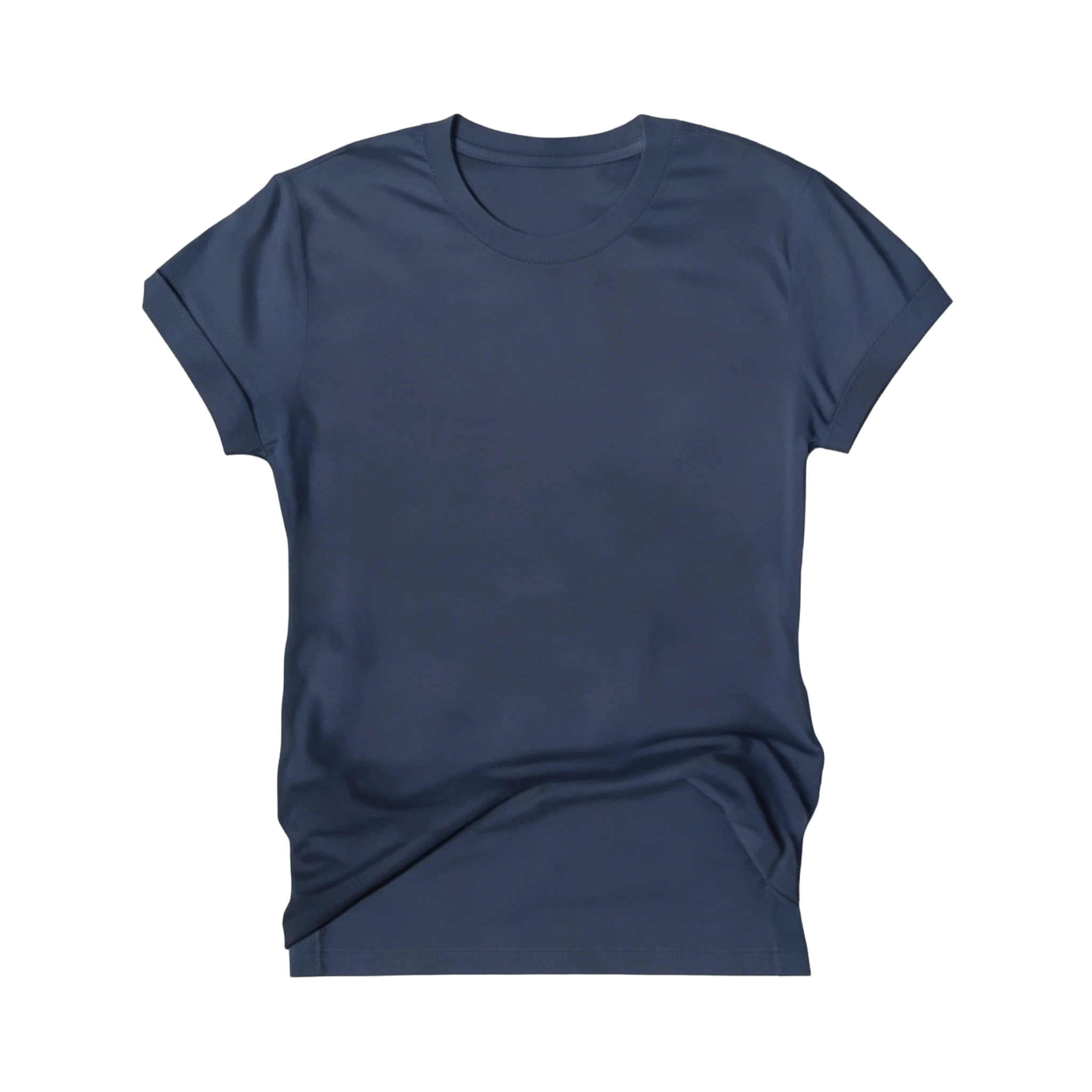 Women's Solid Crew Neck Short Sleeve Tees