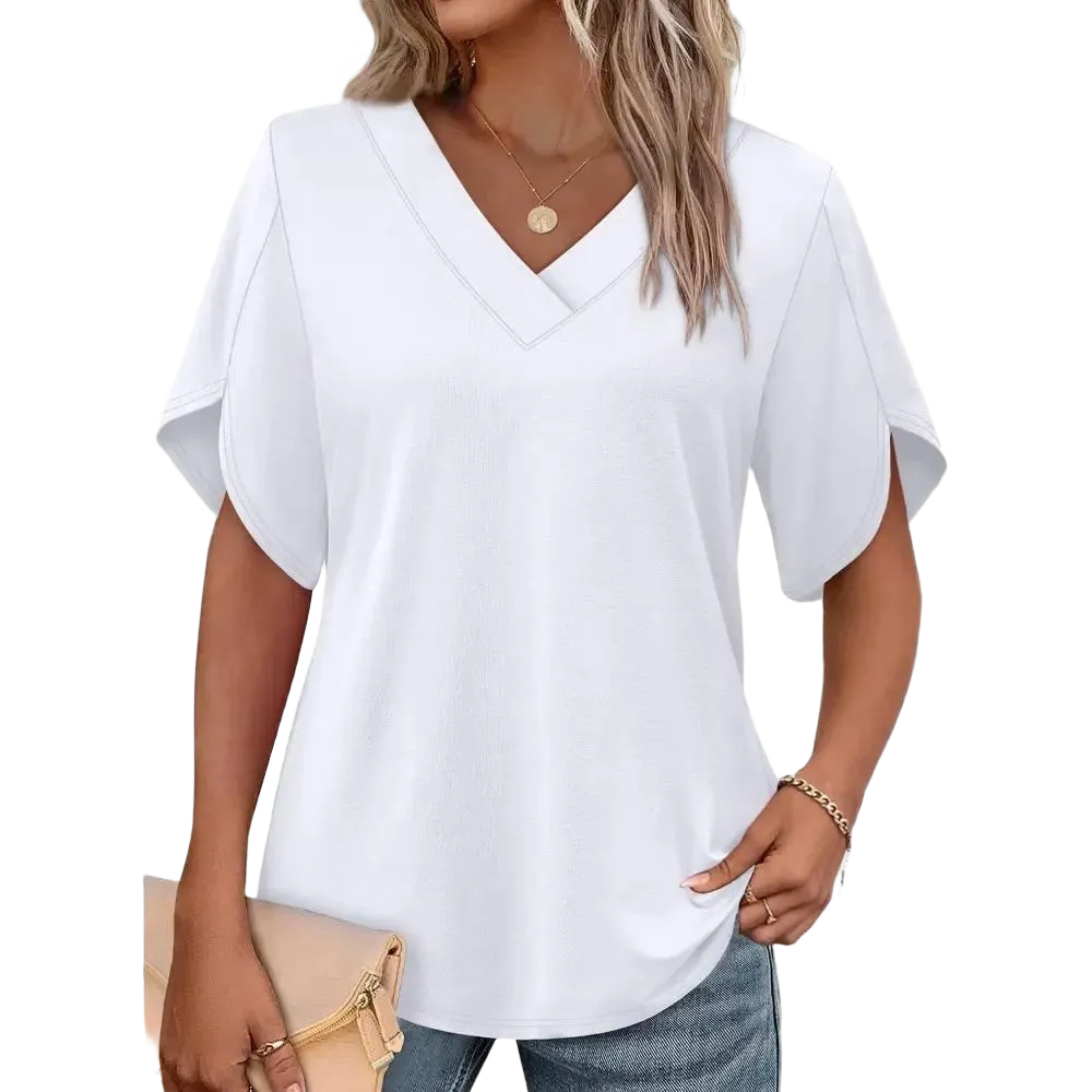 🔥8-PACK $24 - Women's Summer Tops Short Petal Sleeve Shirts