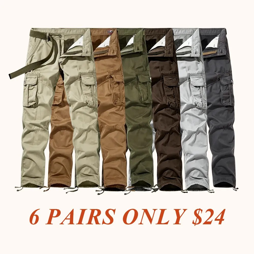 Workwear pants for spring and autumn, men's fashion trend pants