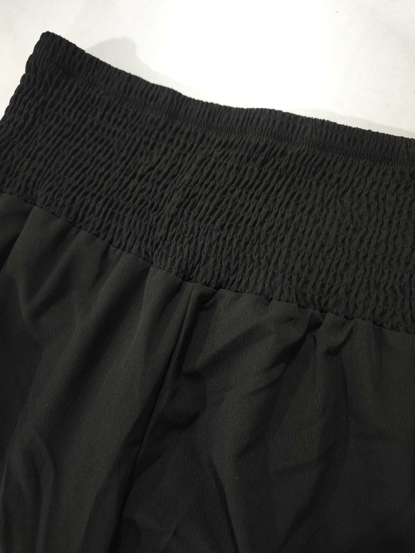 Women's Casual Tummy Control High Waist Fitted Wide Leg Capri Pants