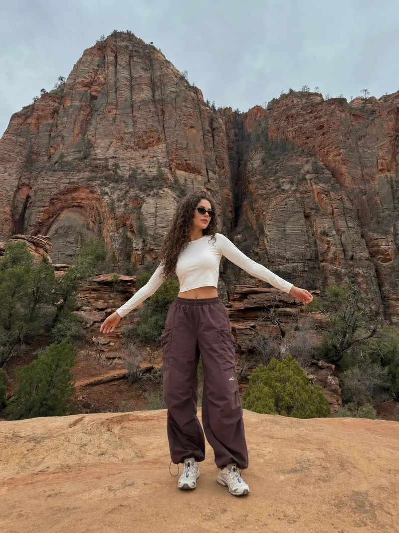 Unisex Loose-Fit Cargo Parachute Pants