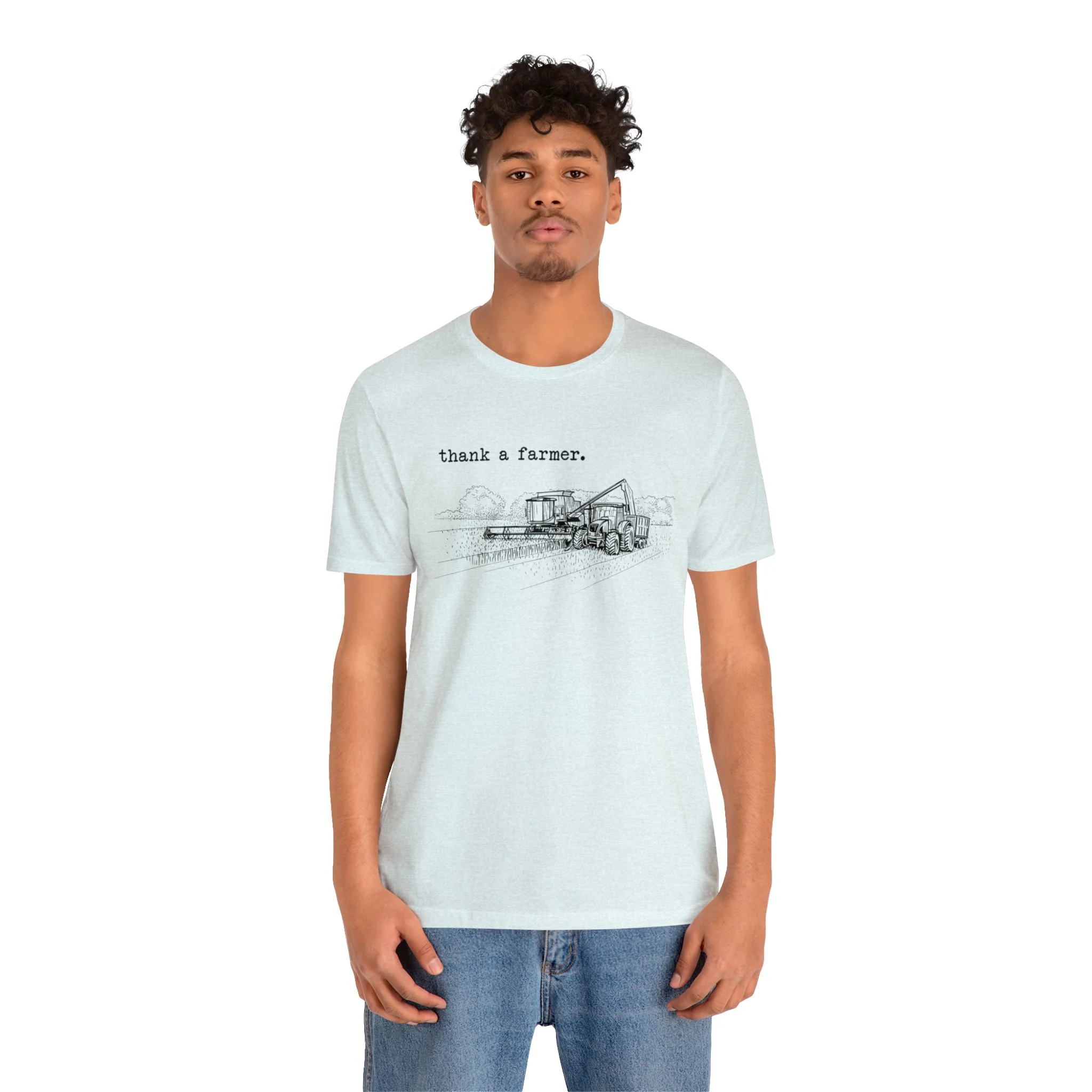 Thank a Farmer Unisex Jersey Short Sleeve Tee