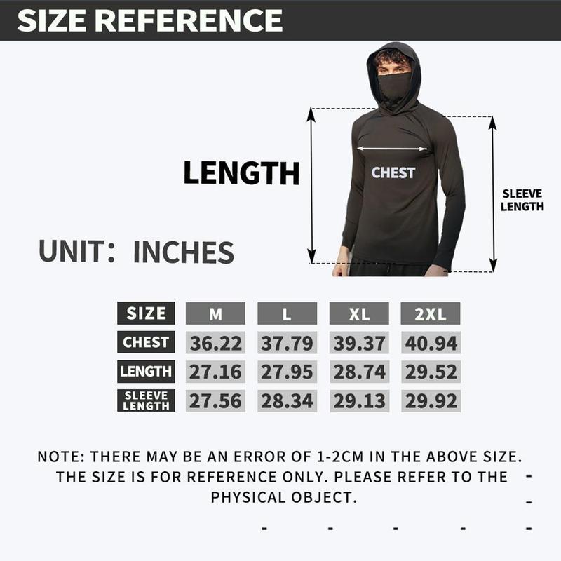6-Piece Men's Casual Hoodie Pullovers UPF Sun Protection Soft Breathable