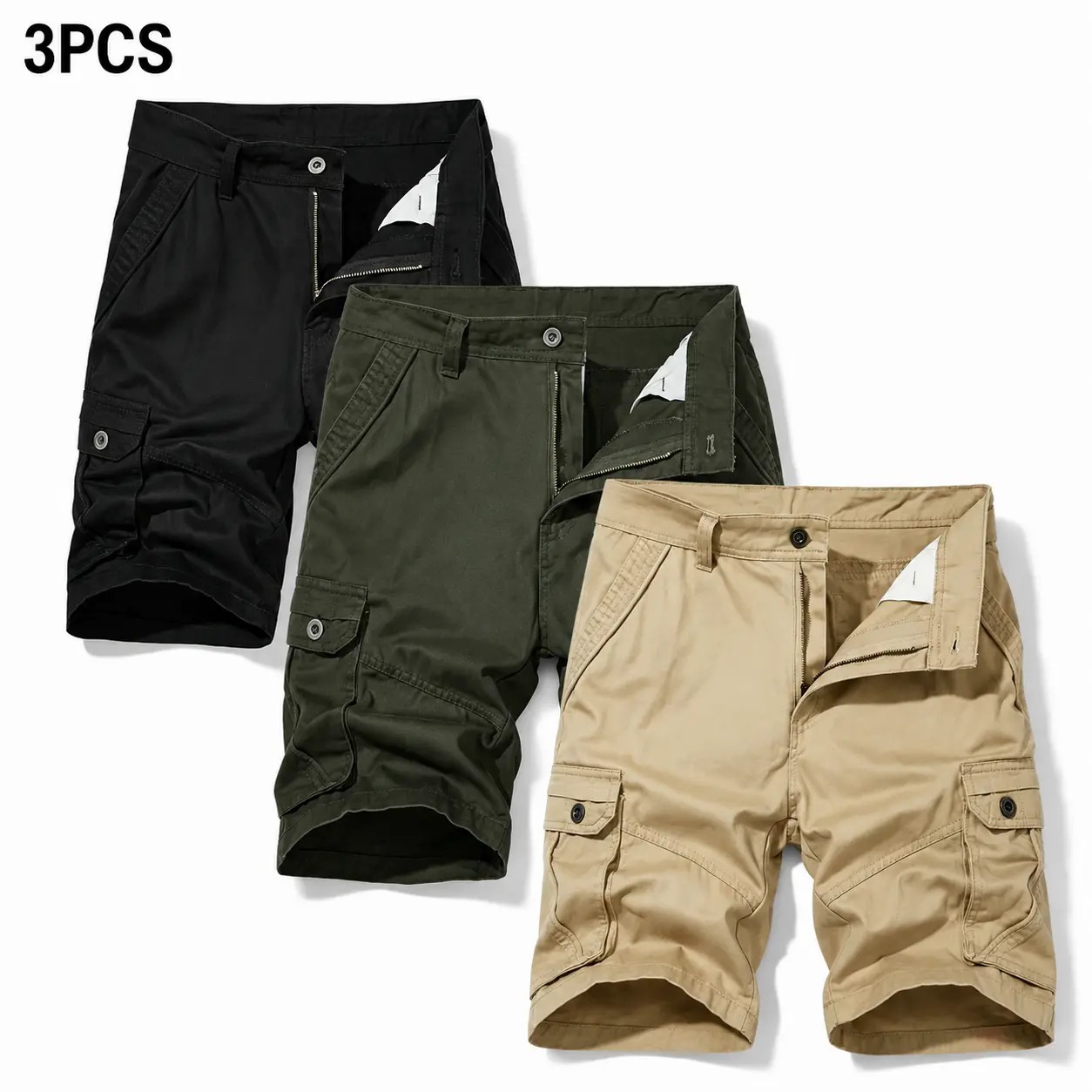 Summer Clearance🔥5-Pack Men's Summer Cargo Shorts – Loose Fit Multi-Pocket Shorts