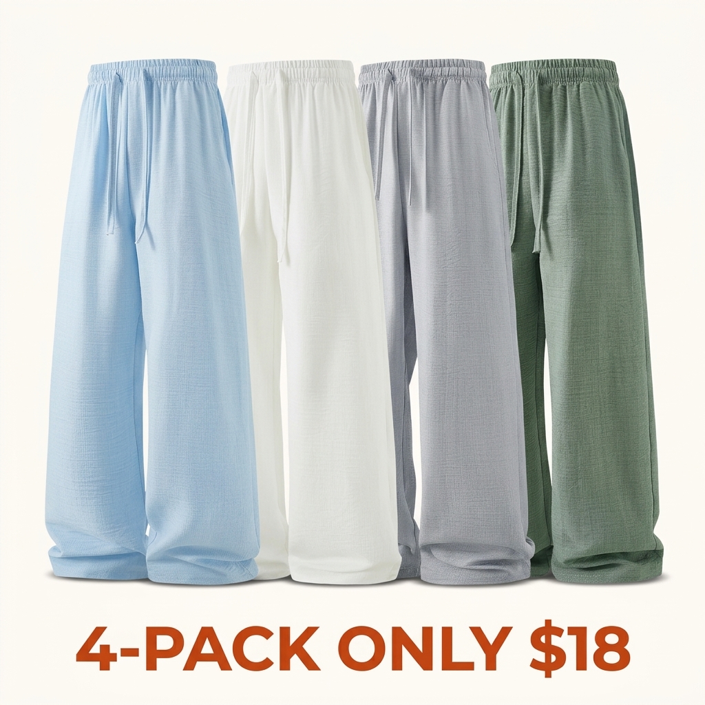 Men's Lightweight Casual Retro Summer Trousers