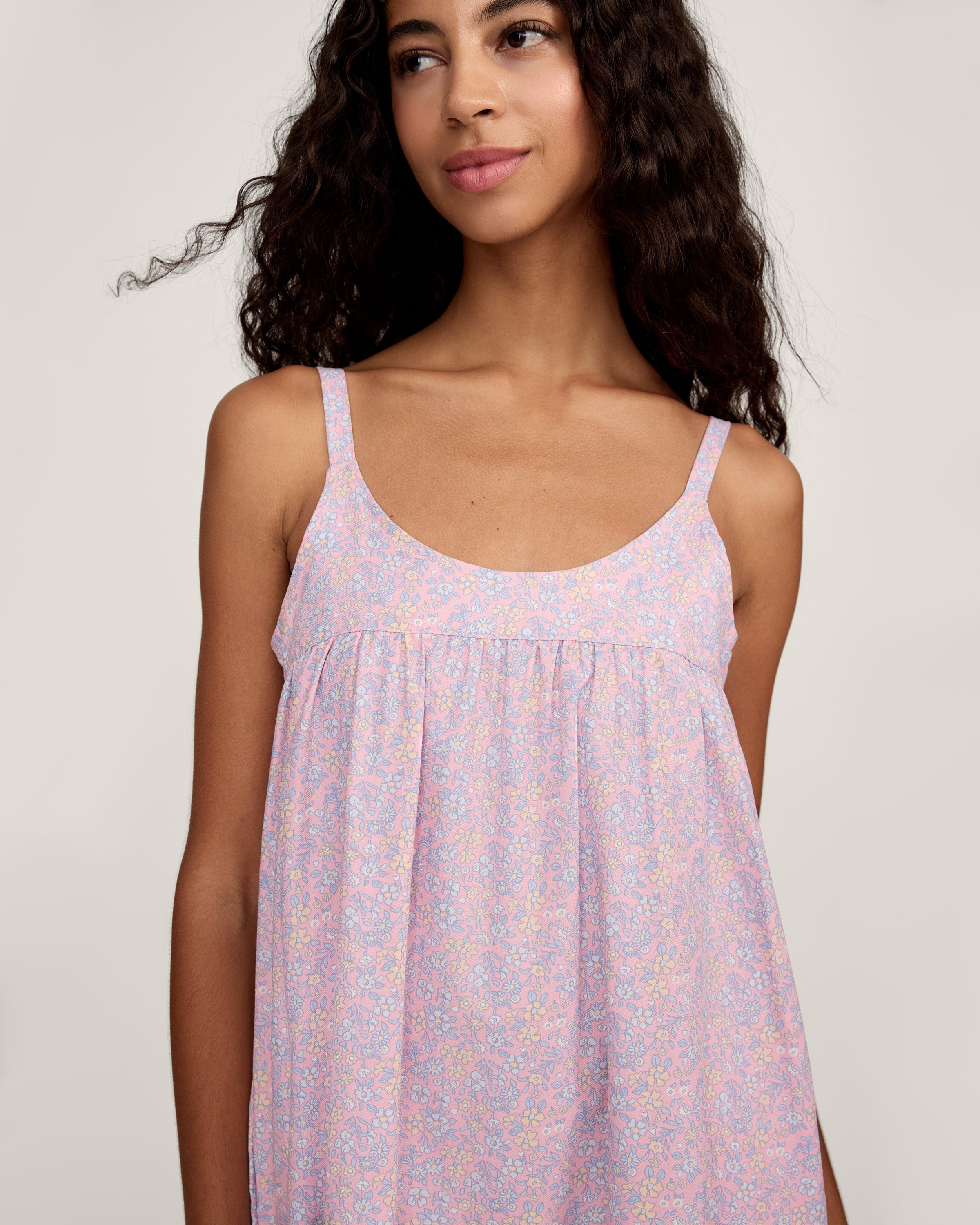 Women's Twill Chloé Nightgown in Fleur Blush