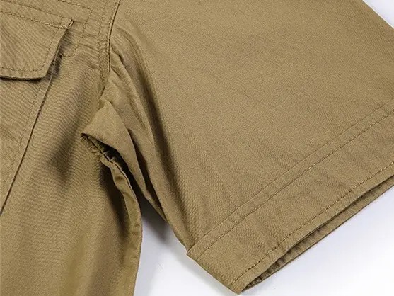 💪Men’s casual pure cotton work short-sleeve shirt