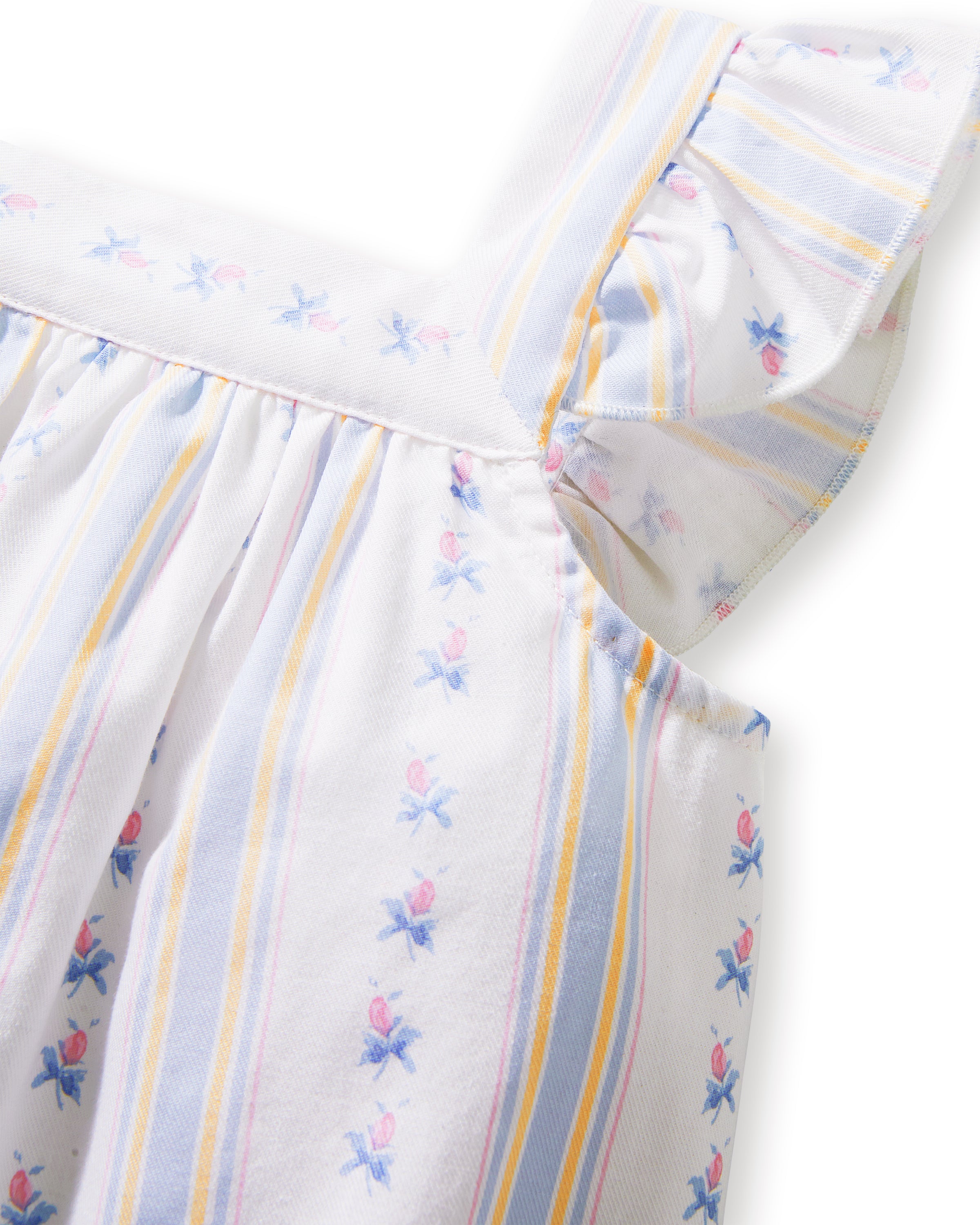 Girl's Twill Clara Nightgown in Cottage Stripe