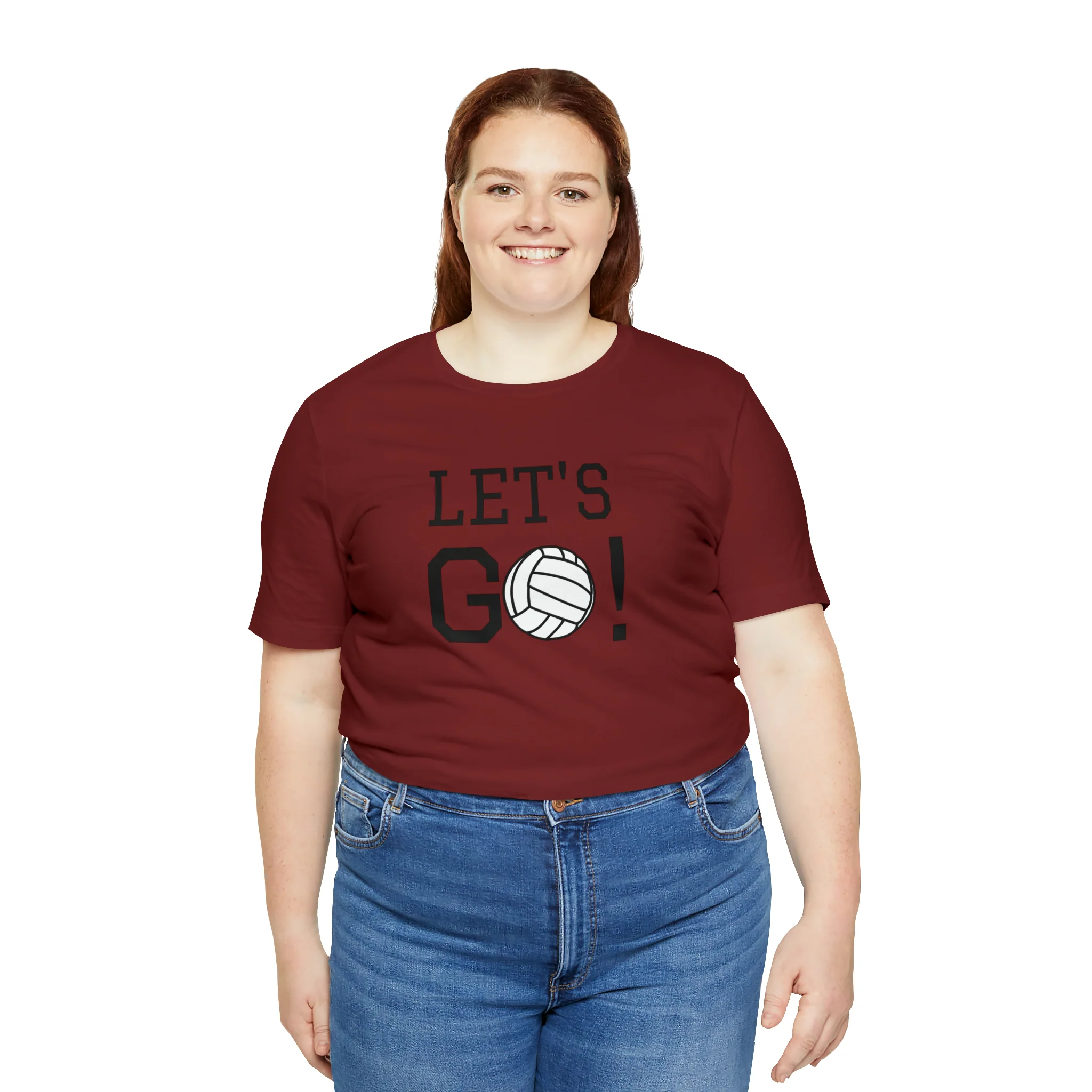 Let's Go! Volleyball Unisex Jersey Short Sleeve Tee