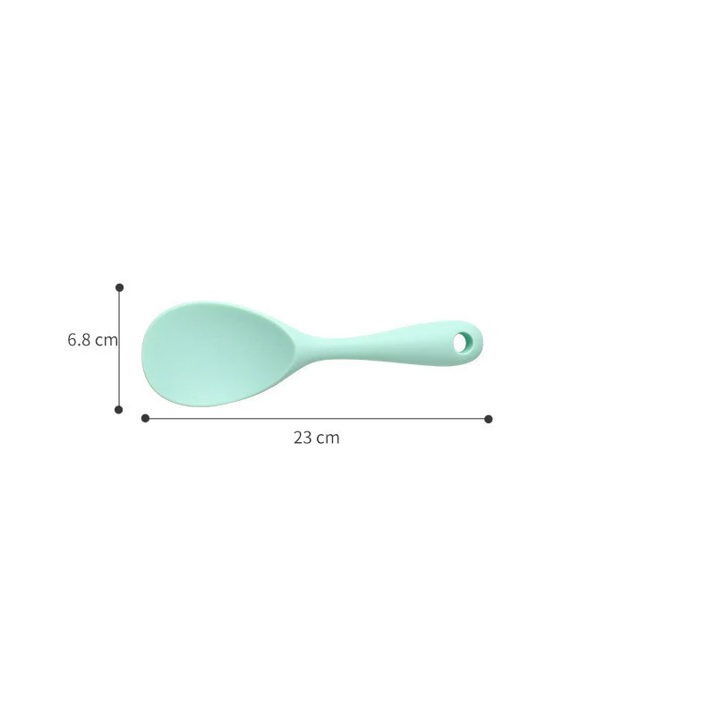 Green-Pink Silicone Kitchen Utensil Set