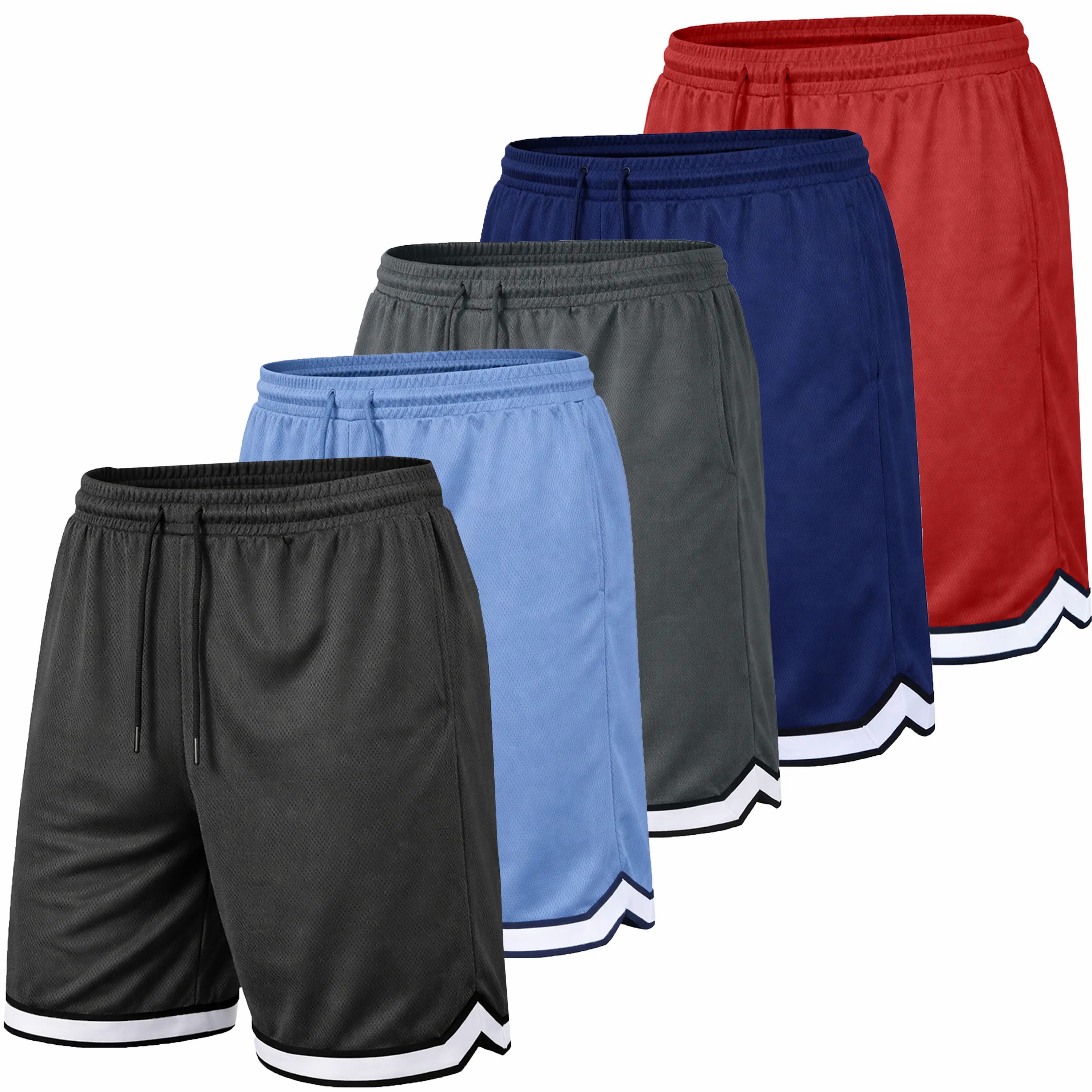 Men’s 5-Pack Mesh Athletic Shorts – Moisture Wicking Gym & Summer Active Wear