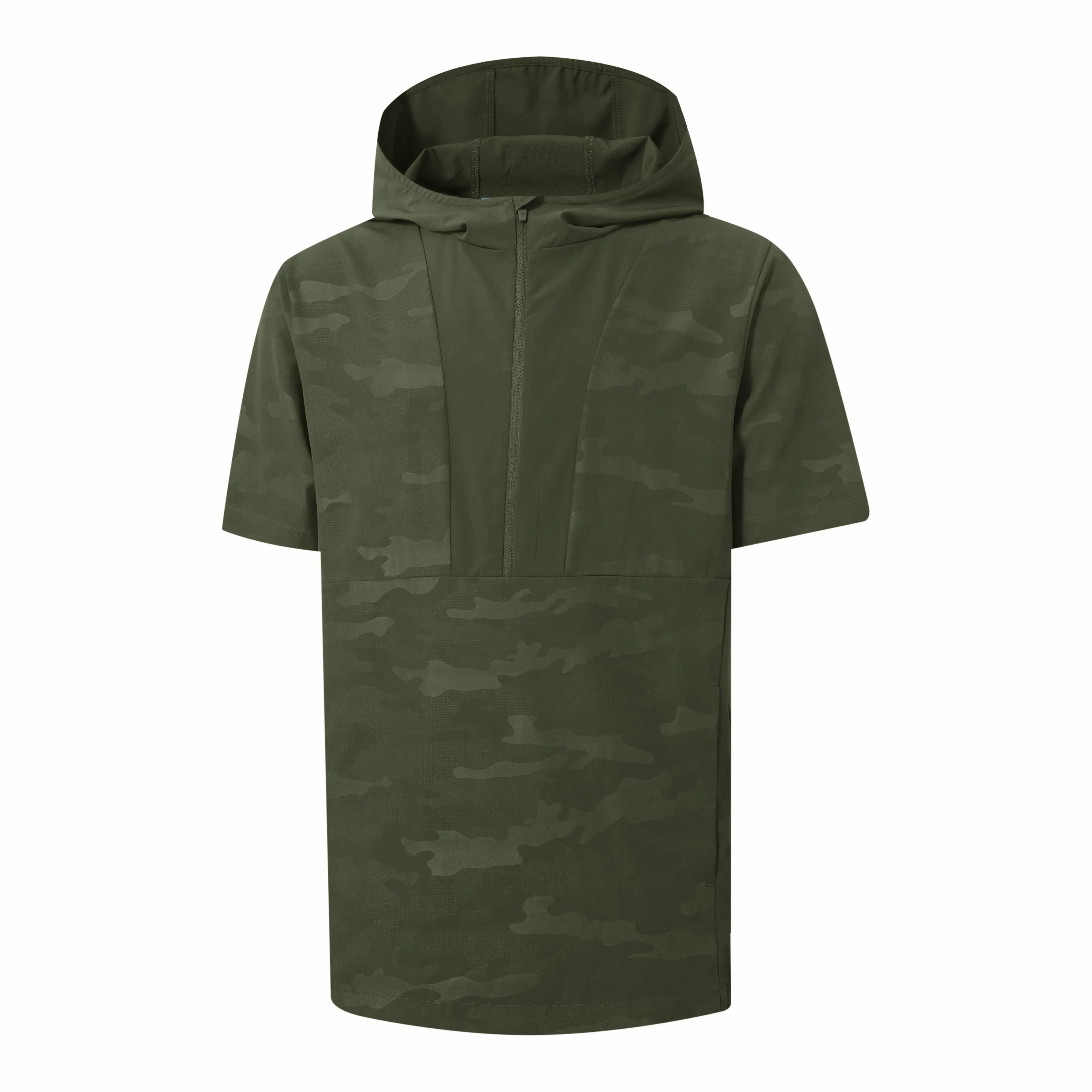 Men's Short Sleeve Hoodie – Lightweight, Water-Resistant, Sun-Protective Golf Hoodie