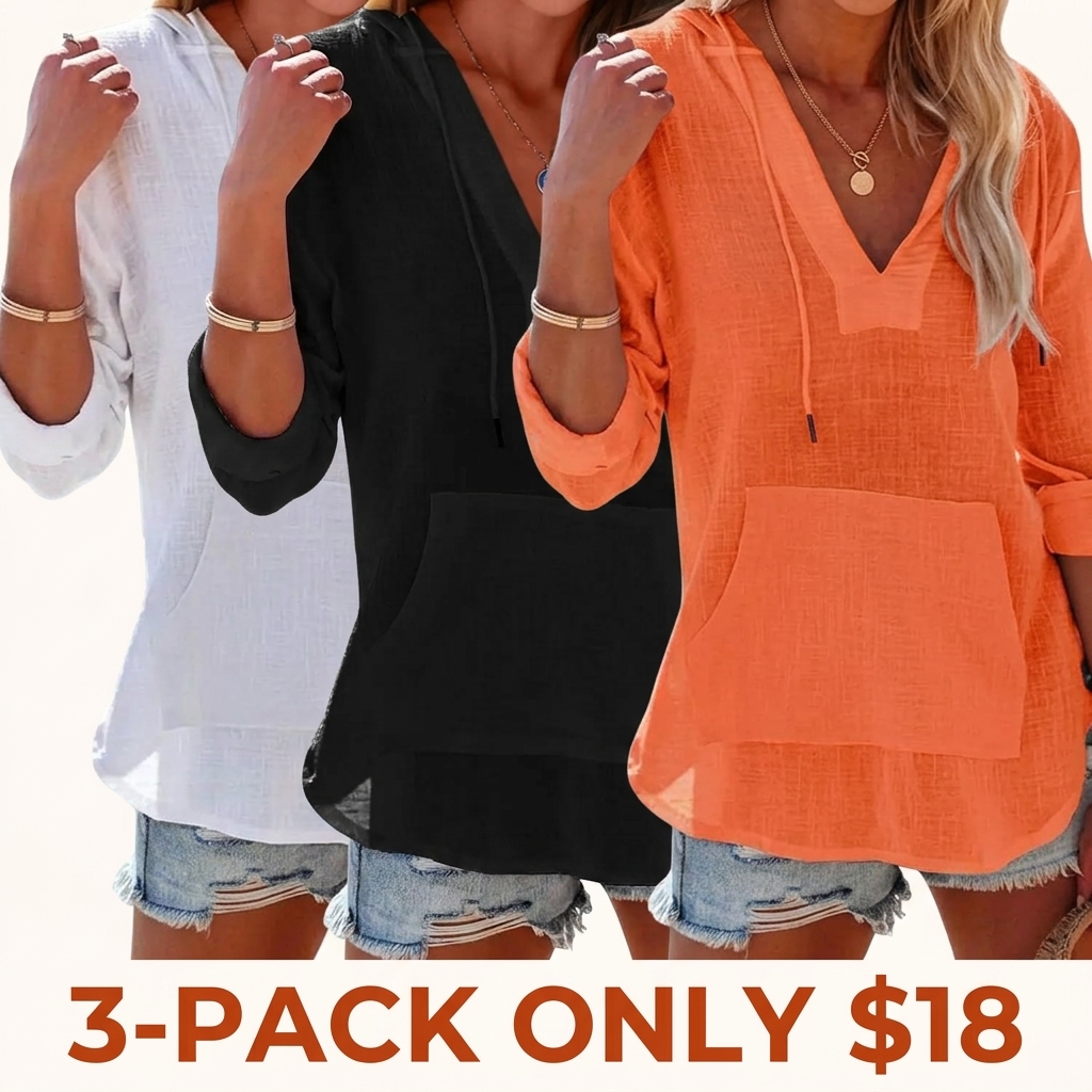 Women's hooded beach cover-up sweatshirt