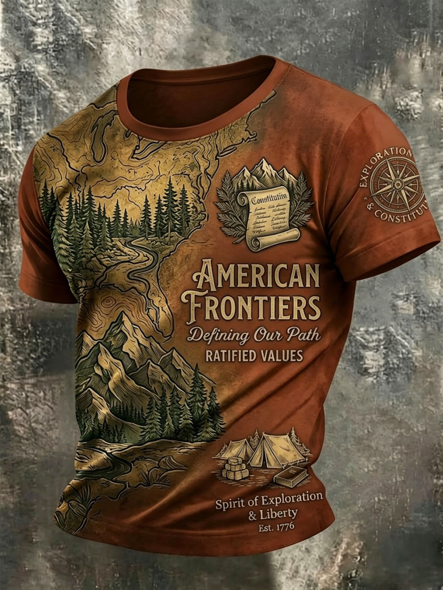 Men'S Retro 250Th Anniversary American Short-Sleeve T-Shirt
