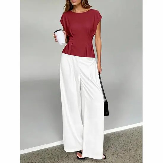 Women's Soft Peplum Casual Top