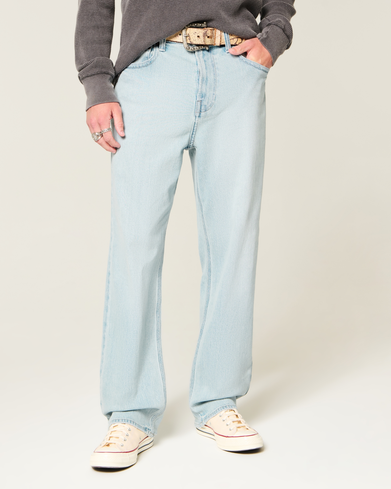 Light Wash Baggy Jeans