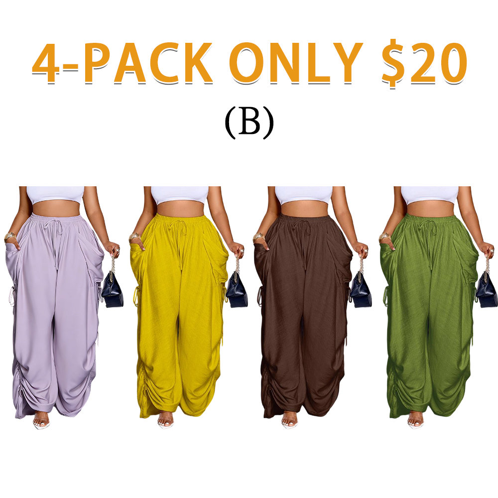Women's Casual Loose Wide Leg Woven Pants