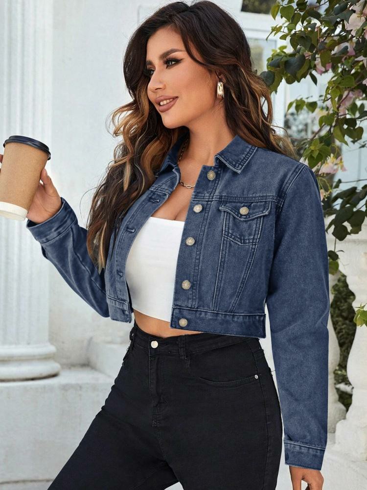 Women's Cropped Denim Jacket