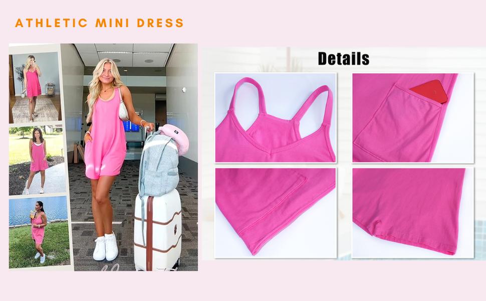 ⚡Mother's Day Sale🔥 Women's Summer Sleeveless Mini Dress with Built-in Shorts