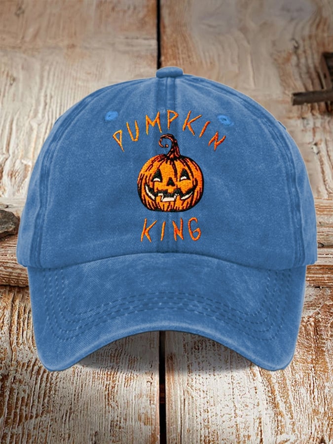 Men's and women's casual Halloween printed hats