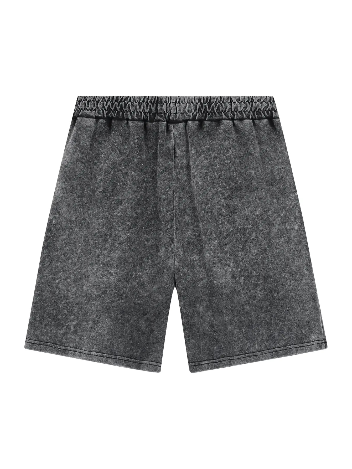 Men’s Snow-Wash Cotton Blend Drawstring Shorts