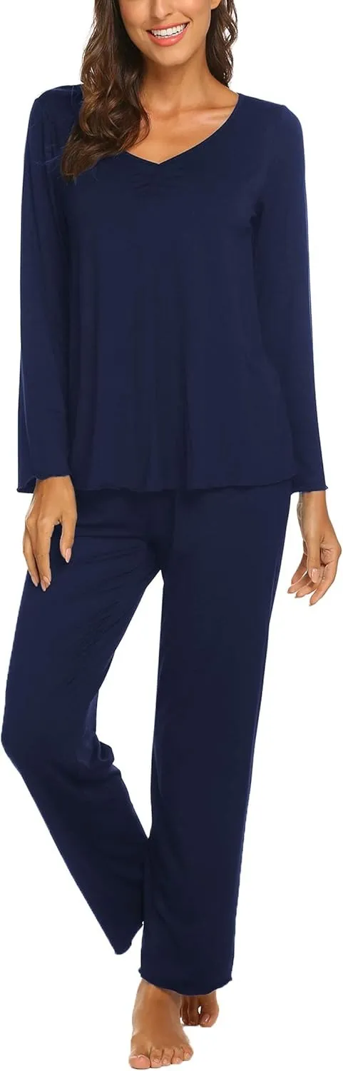Womens Pajama Sets 2 Piece Lounge Set Fall Winter Pajamas