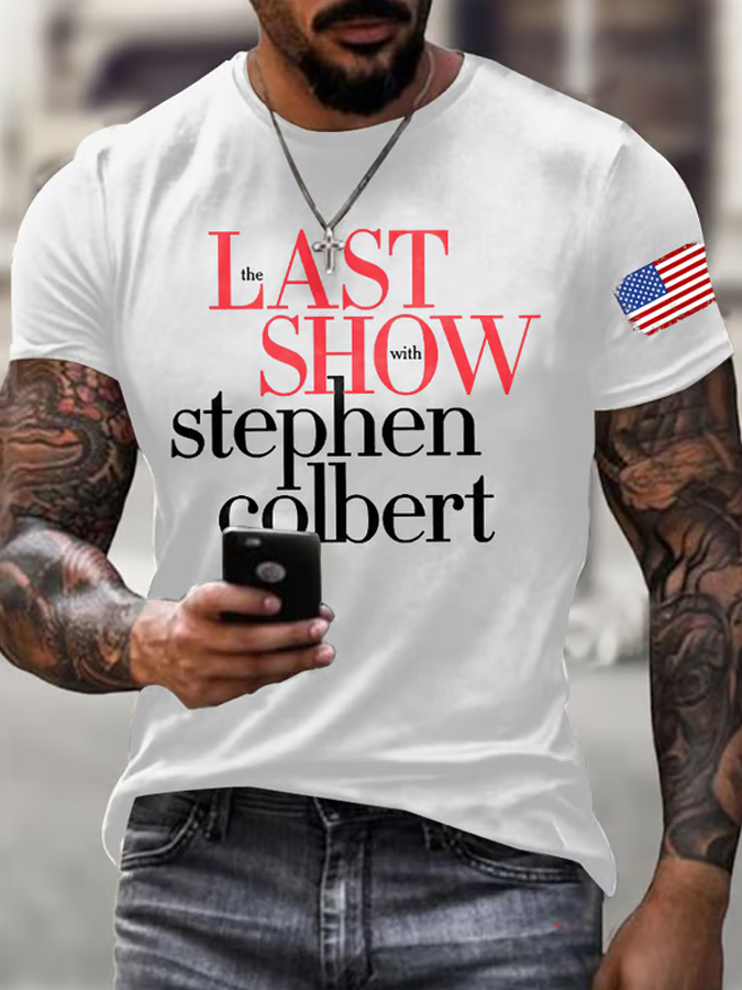 Men'S Retro Final Display Printed T-Shirt